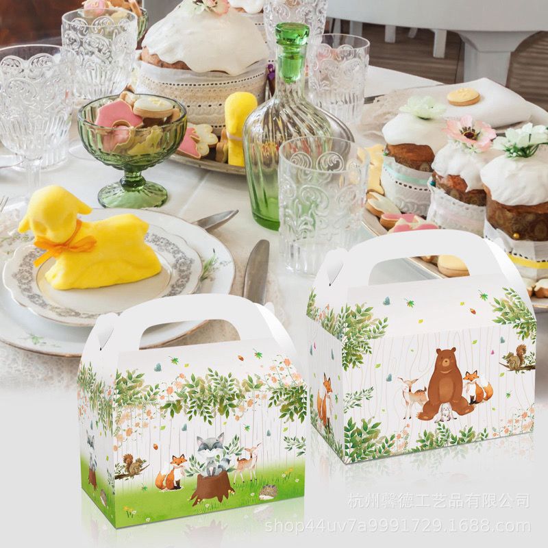Woodland Animal Theme Kids Goodie Box (12 pcs per set) 🎁
