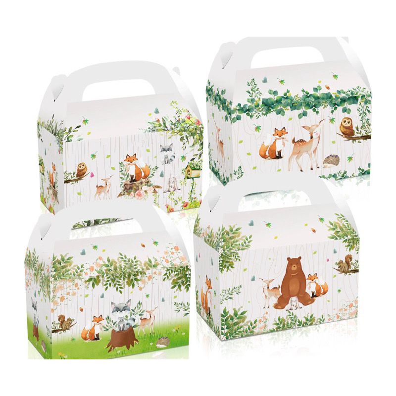 Woodland Animal Theme Kids Goodie Box (12 pcs per set) 🎁