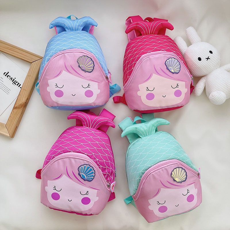 Cute Mermaid Kids Backpack – Lightweight Mini School & Party Bag